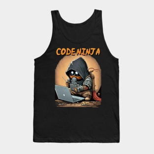 Code Ninja Cartoon Tank Top